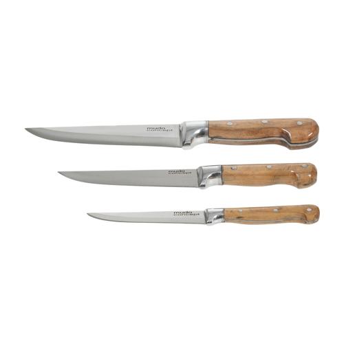  ÜÇLÜ PASLANMAZ ÇELİK BIÇAK SET