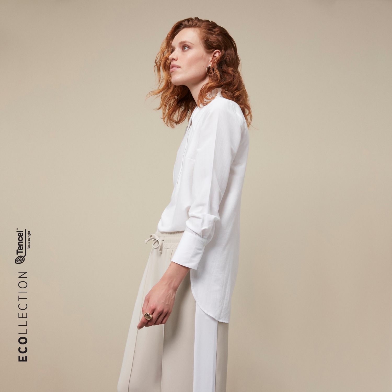 TENCEL TM OVERSIZE FERMUARLI GÖMLEK