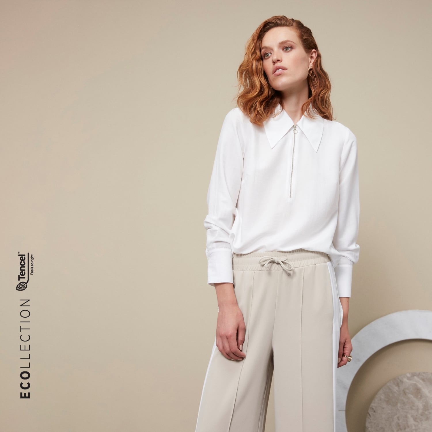 TENCEL TM OVERSIZE FERMUARLI GÖMLEK