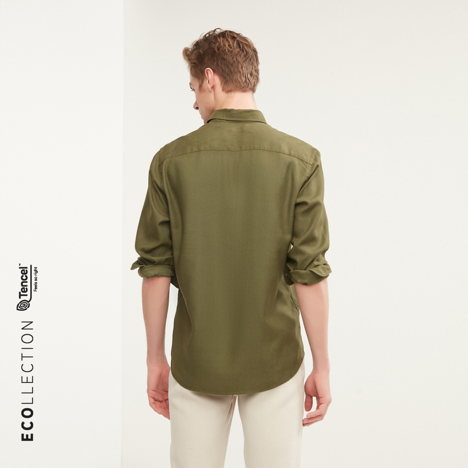 TENCEL, REGULAR FİT GÖMLEK