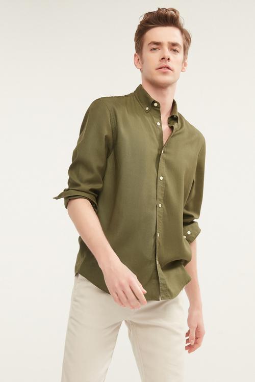  TENCEL, REGULAR FİT GÖMLEK