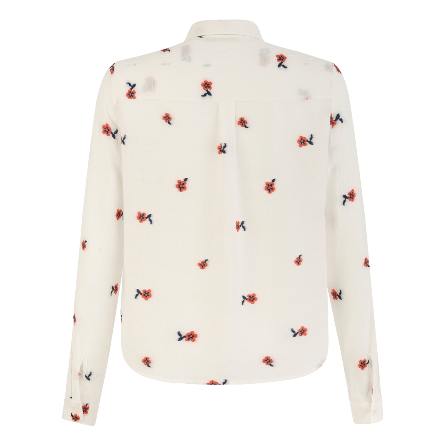 ÇİÇEK NAKIŞLI PAMUK GÖMLEK