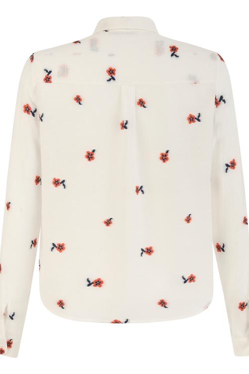  ÇİÇEK NAKIŞLI PAMUK GÖMLEK