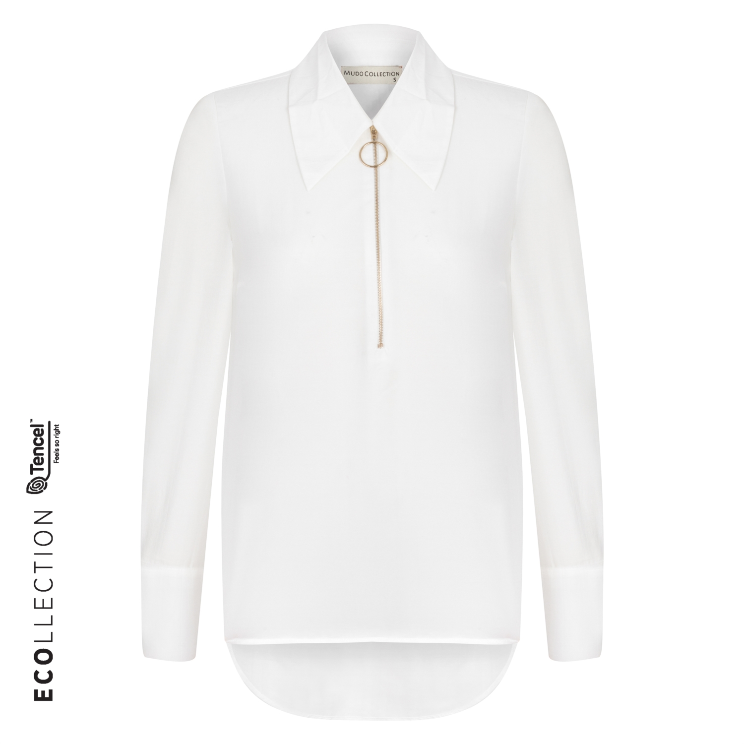 TENCEL TM OVERSIZE FERMUARLI GÖMLEK