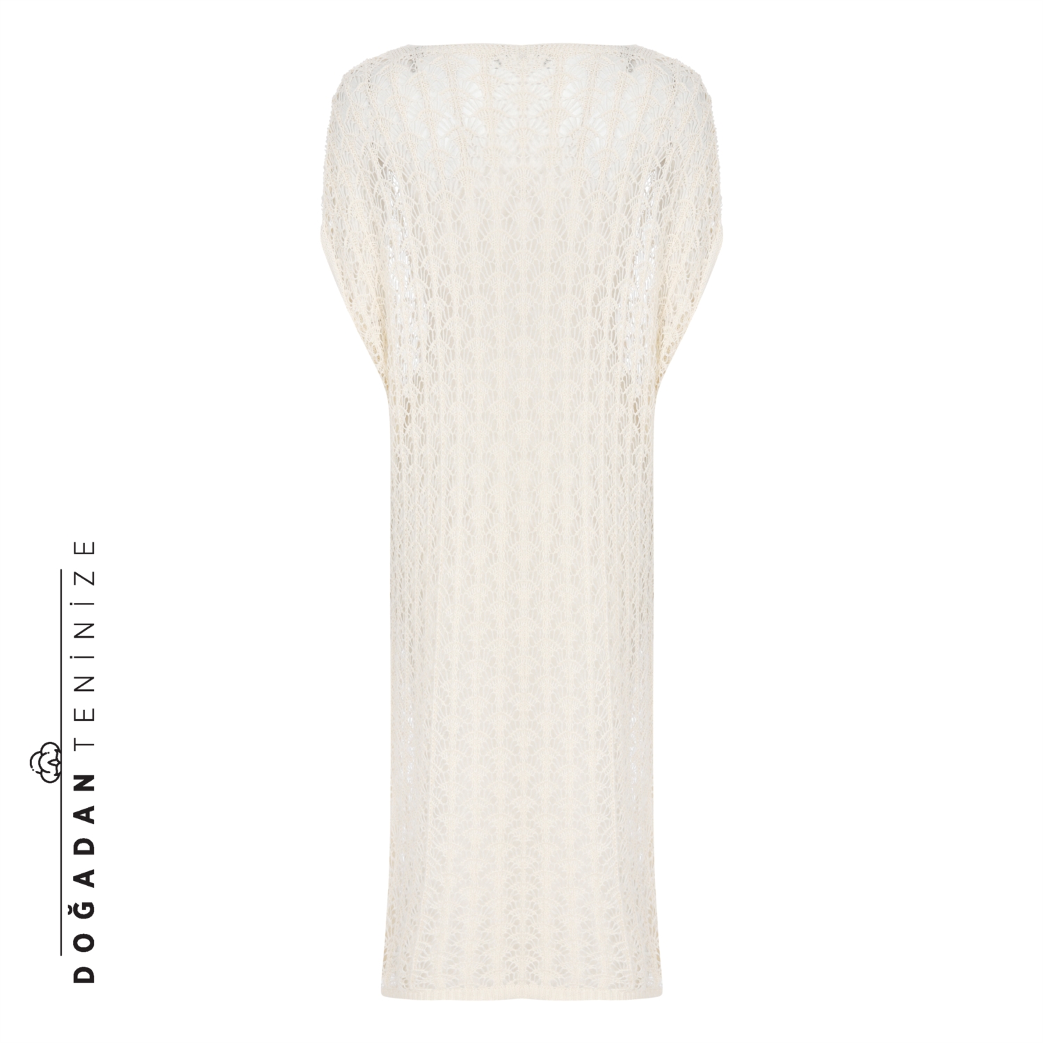 DANTELLİ PAMUK PLAJ ELBİSESİ