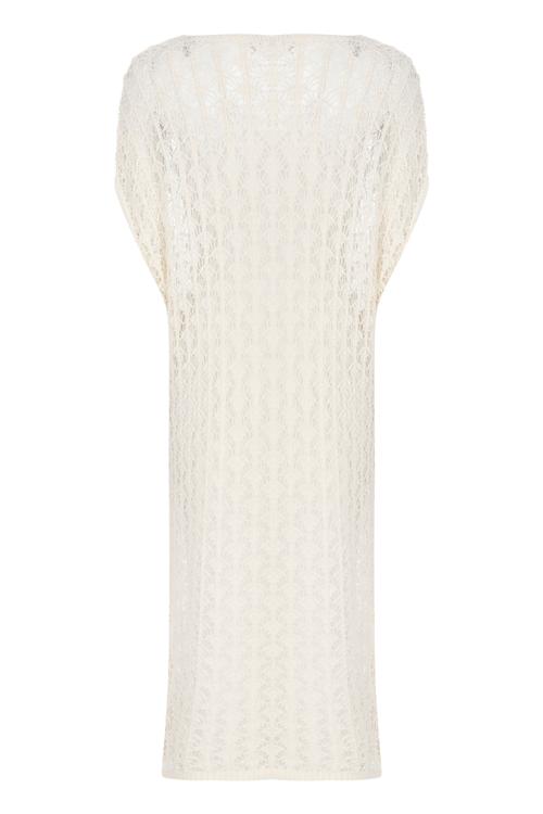  DANTELLİ PAMUK PLAJ ELBİSESİ