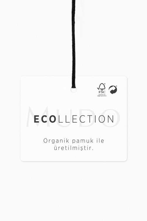  BİSİKLET YAKA ORGANİK PAMUK T-SHIRT