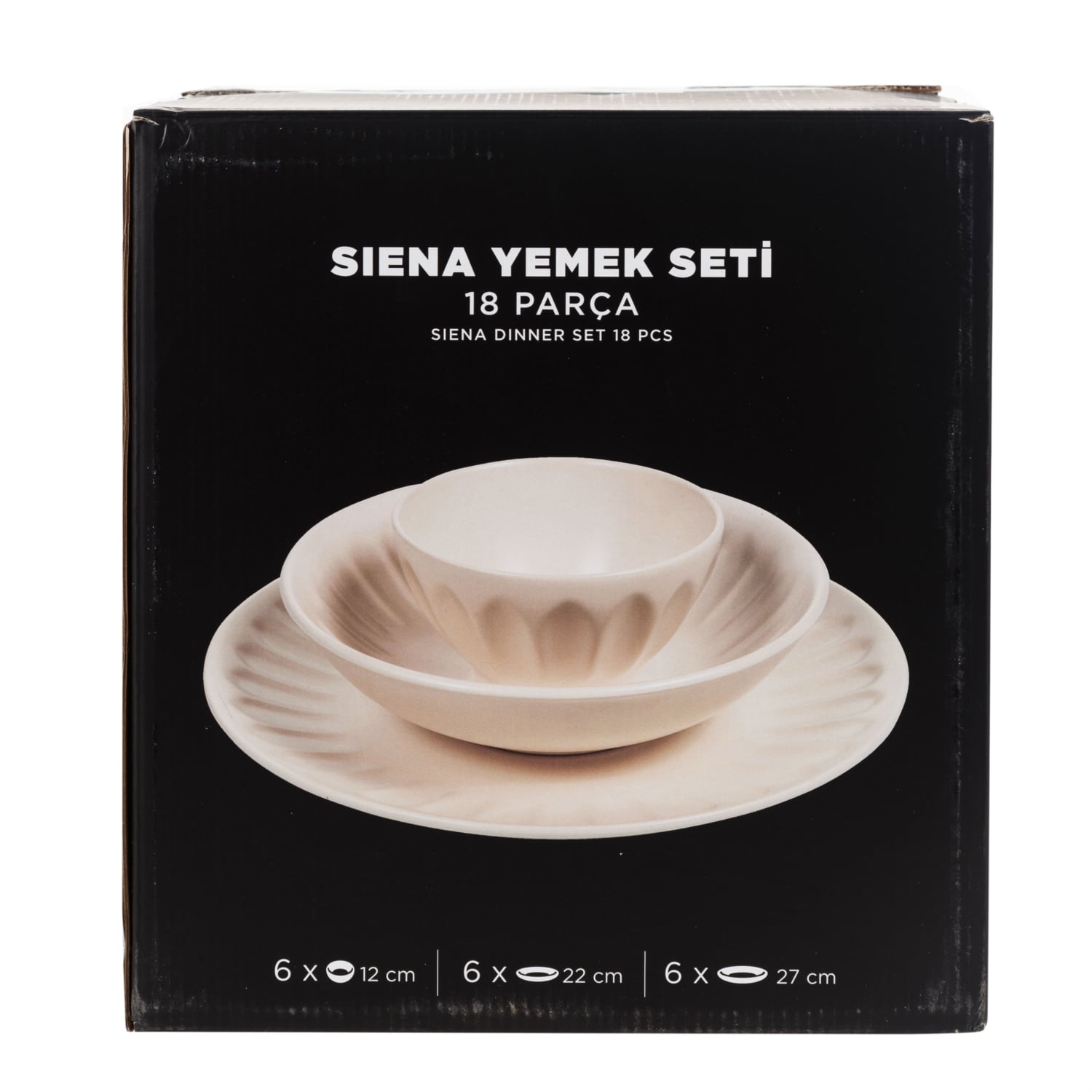 SIENA SARI 18 PARÇA YEMEK TAKIMI