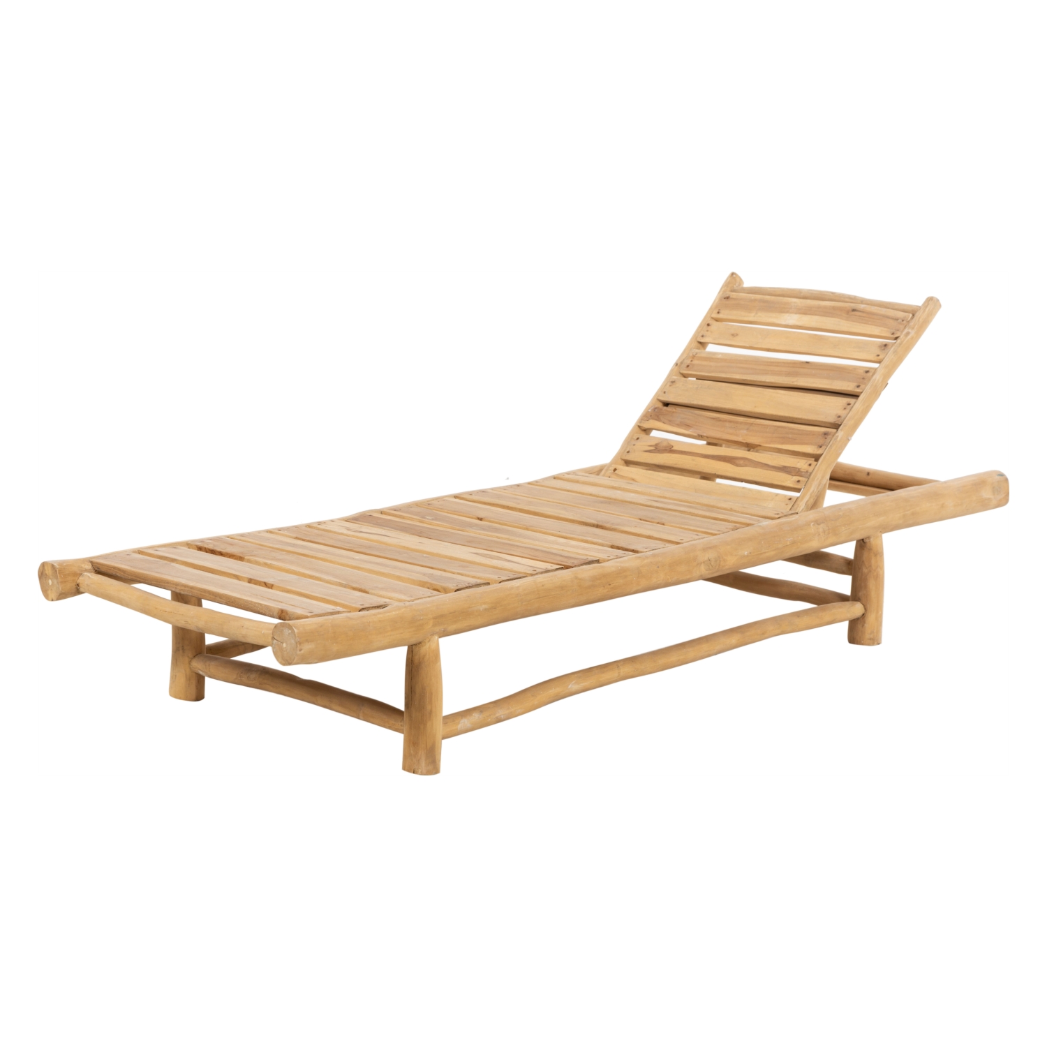 MAORI TİK AĞACI ŞEZLONG