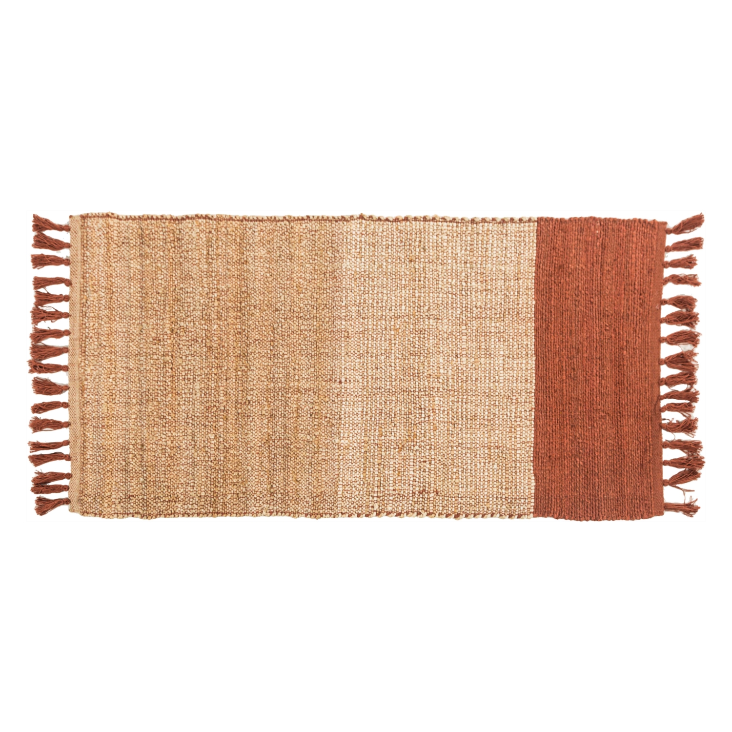 LEILA NATUREL JÜT KİLİM KIRMIZI 80X150CM