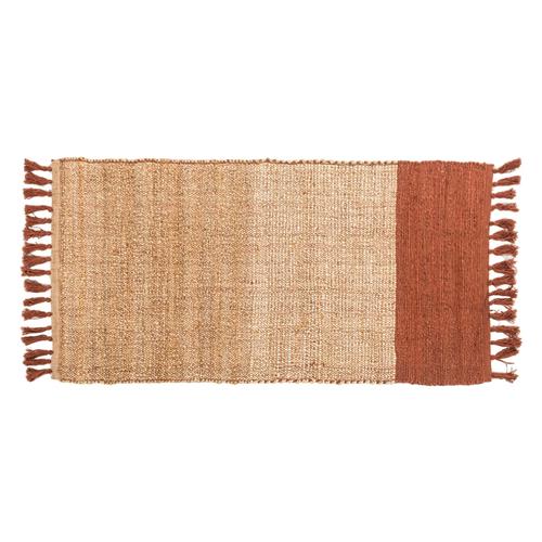  LEILA NATUREL JÜT KİLİM KIRMIZI 80X150CM