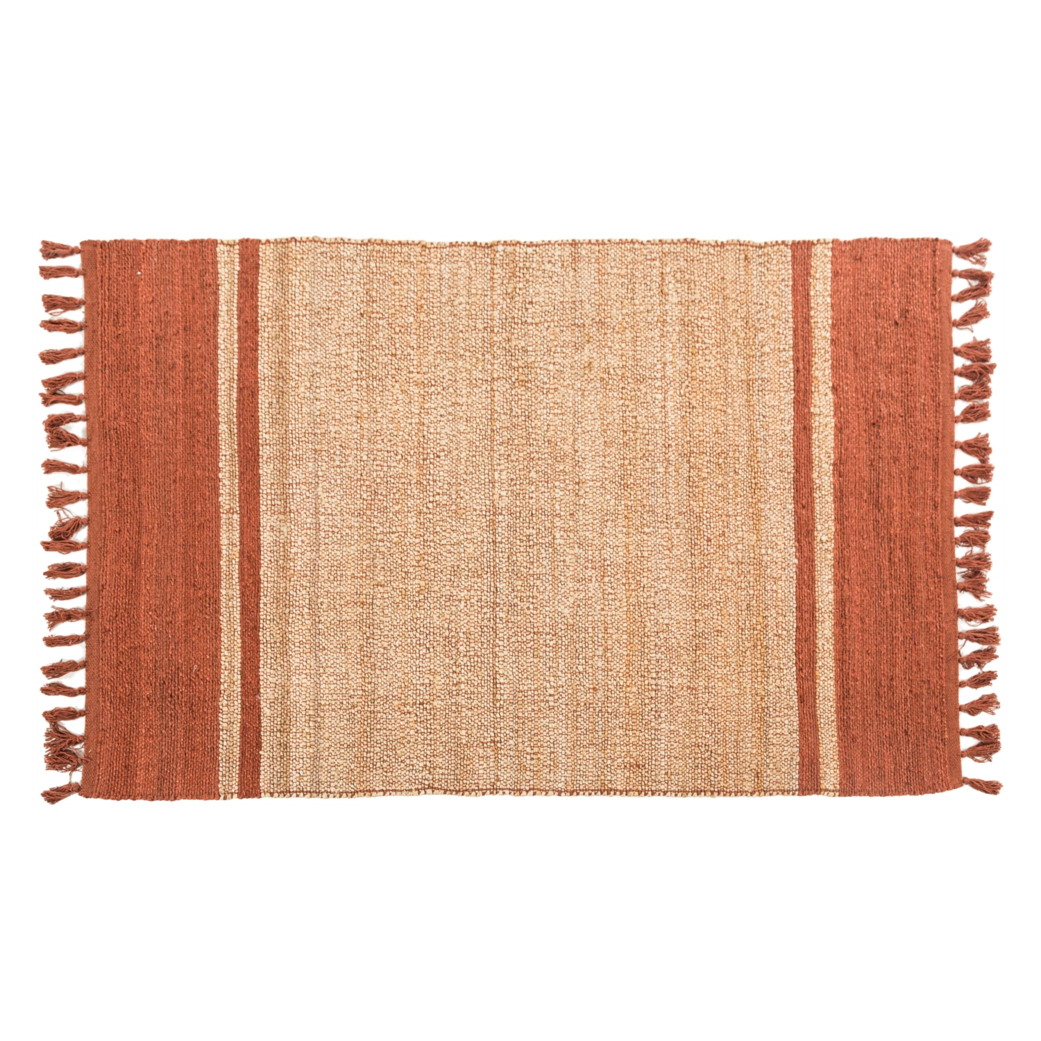 LEILA NATUREL JÜT HALI KIRMIZI 120X180CM