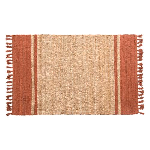  LEILA NATUREL JÜT HALI KIRMIZI 120X180CM