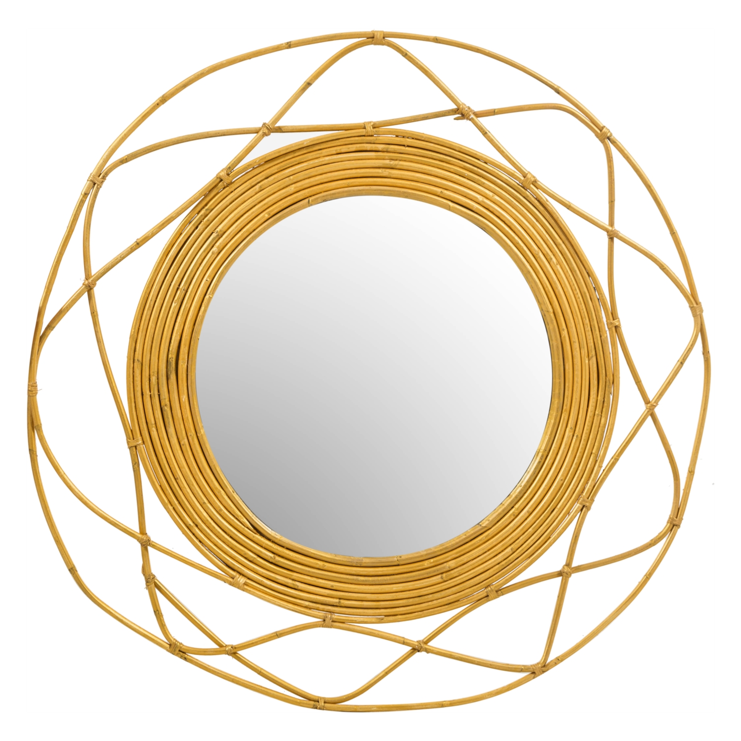 HİLO RATTAN DUVAR AYNASI 83X83X3 CM