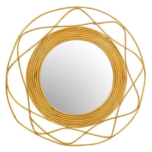  HİLO RATTAN DUVAR AYNASI 83X83X3 CM