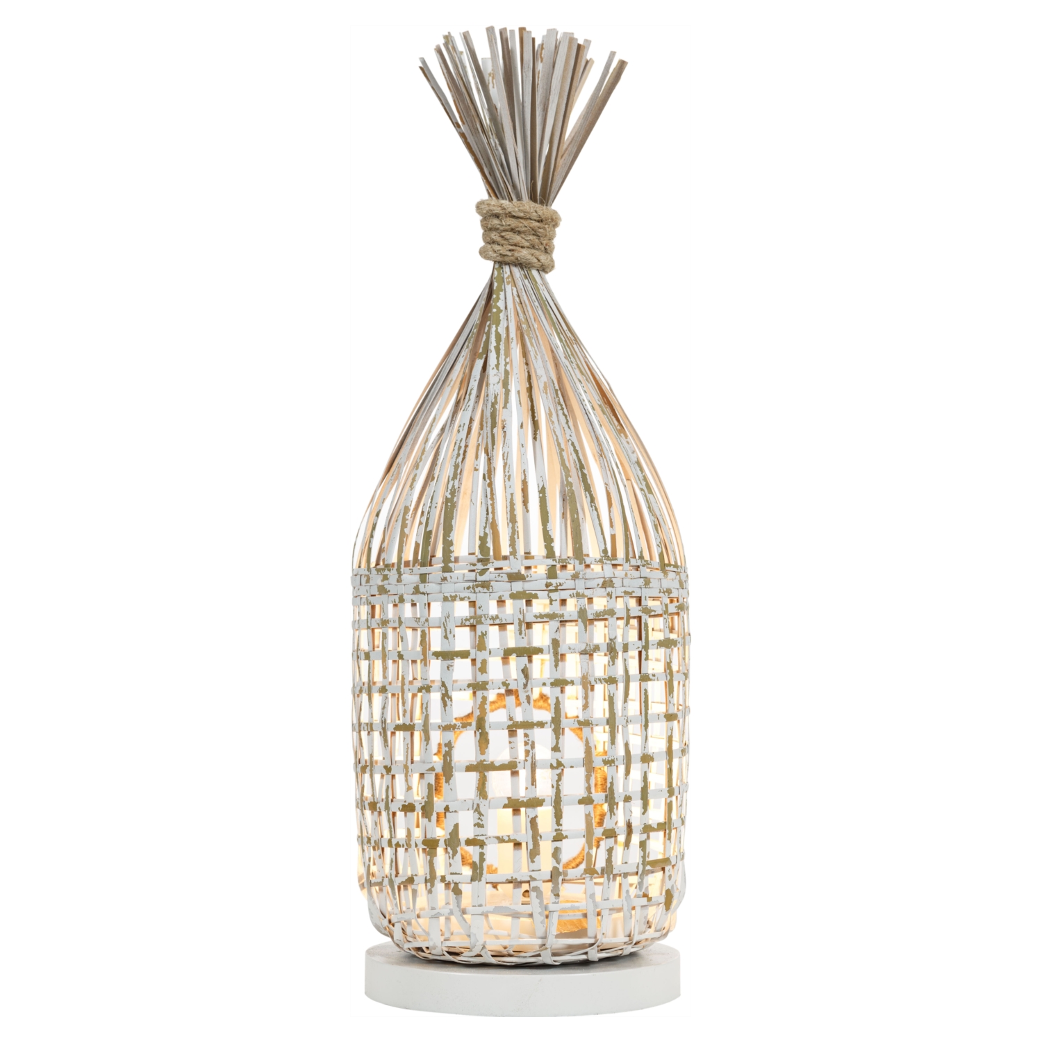 SUNMAR BAMBU  ABAJUR BEYAZ