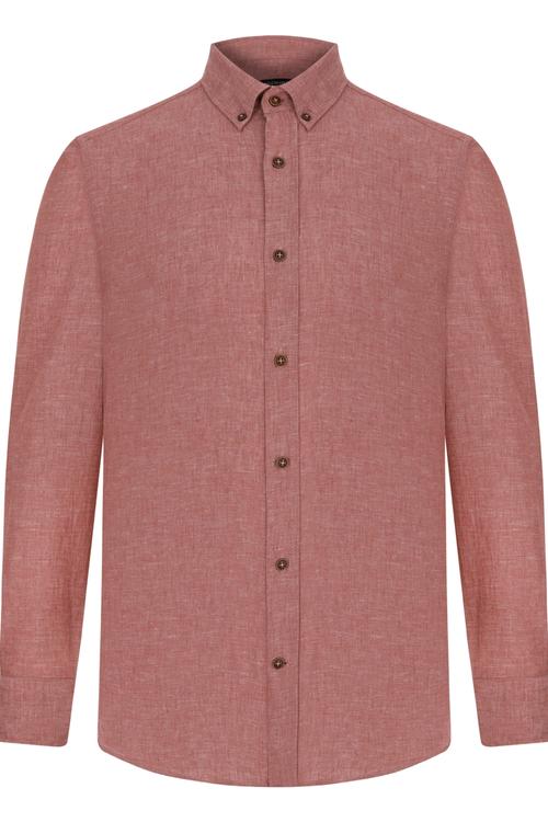  REGULAR FIT KETEN GÖMLEK