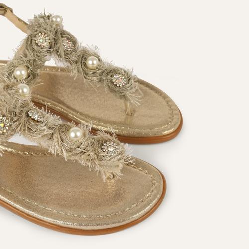  TAŞLI PARMAK ARASI SANDALET