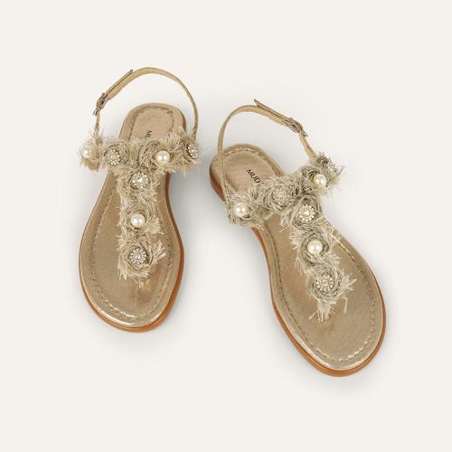  TAŞLI PARMAK ARASI SANDALET