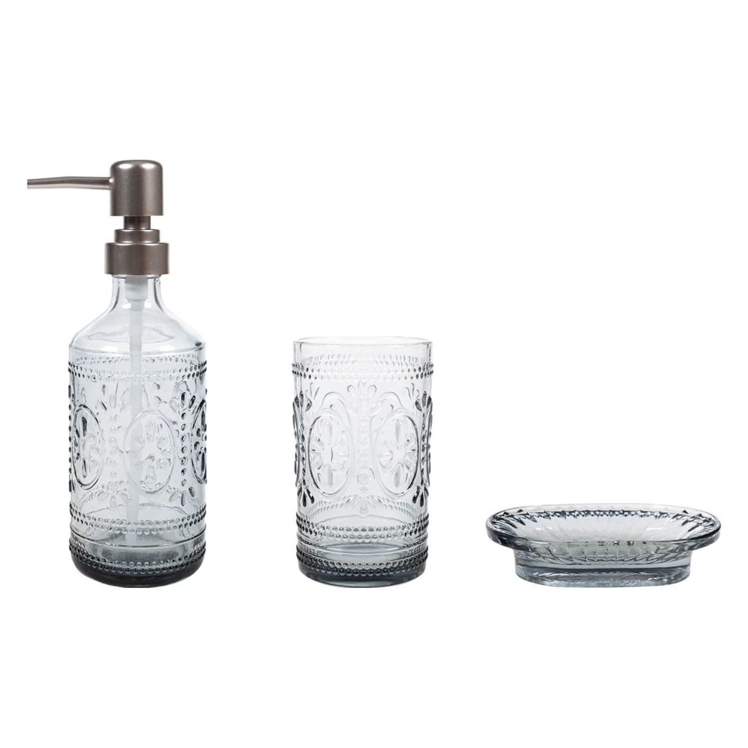 LUCENITO 3'LÜ FÜME CAM BANYO AKSESUARI