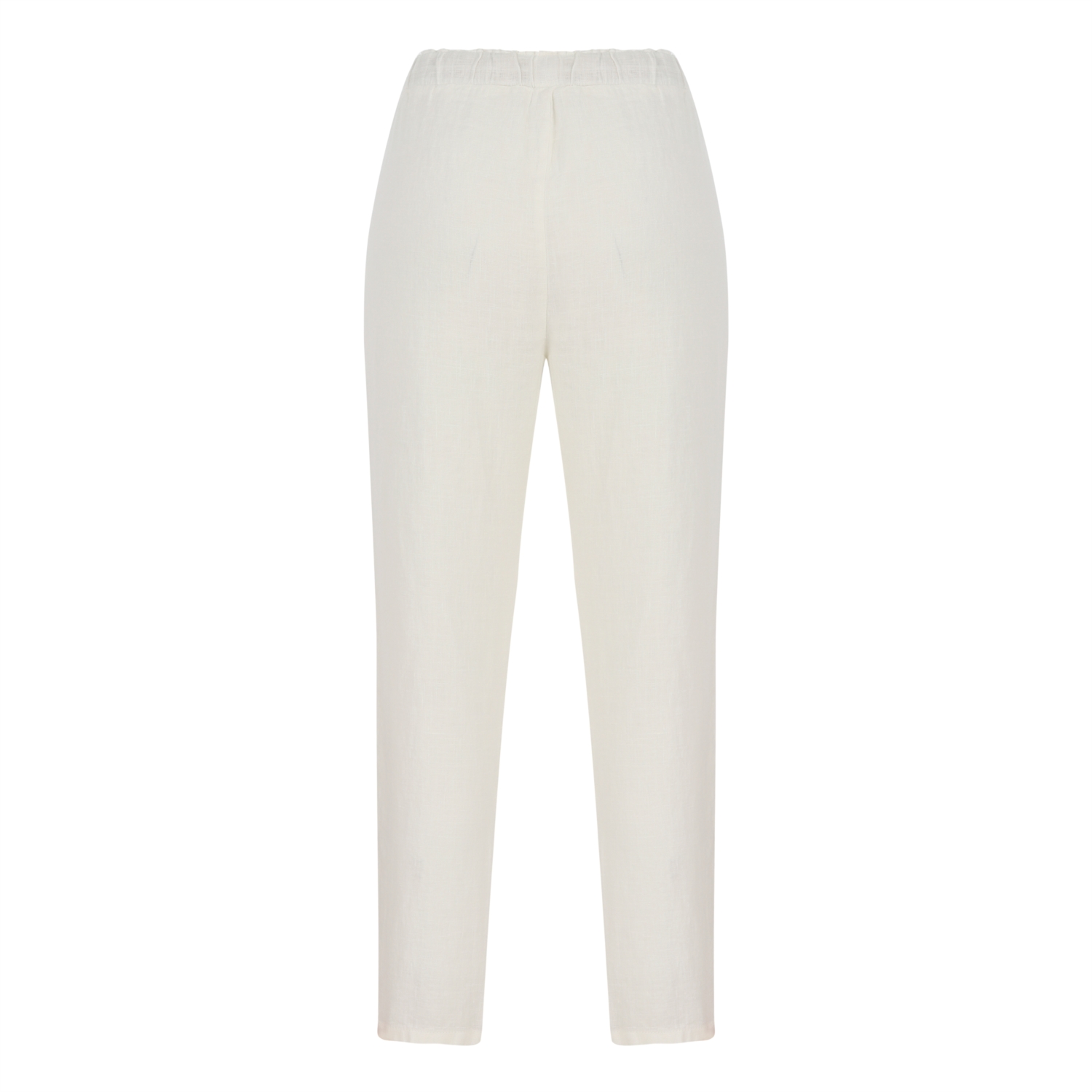 BELİ LASTİKLİ KETEN PANTOLON