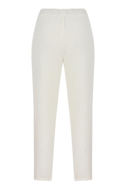  BELİ LASTİKLİ KETEN PANTOLON