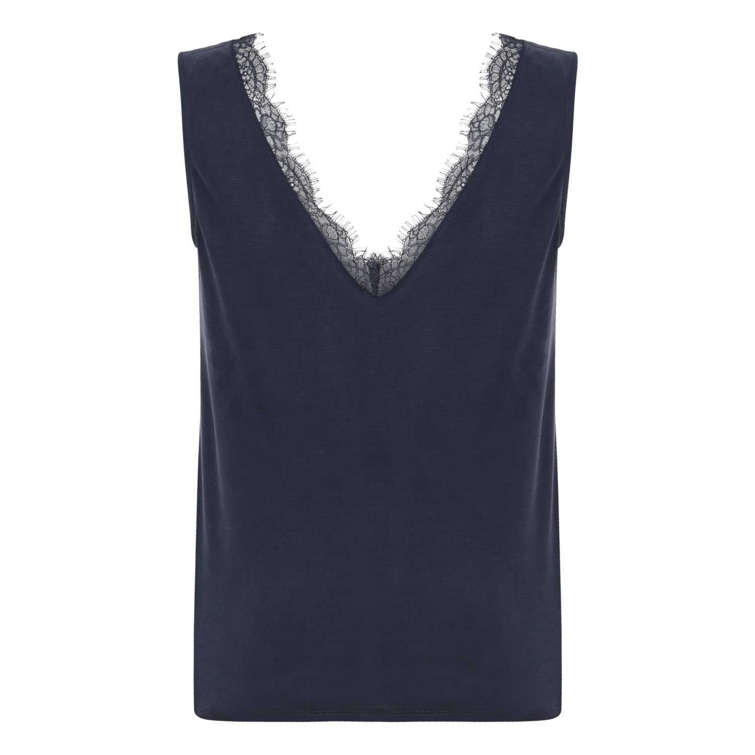 V YAKA DANTEL DETAYLI BLUZ