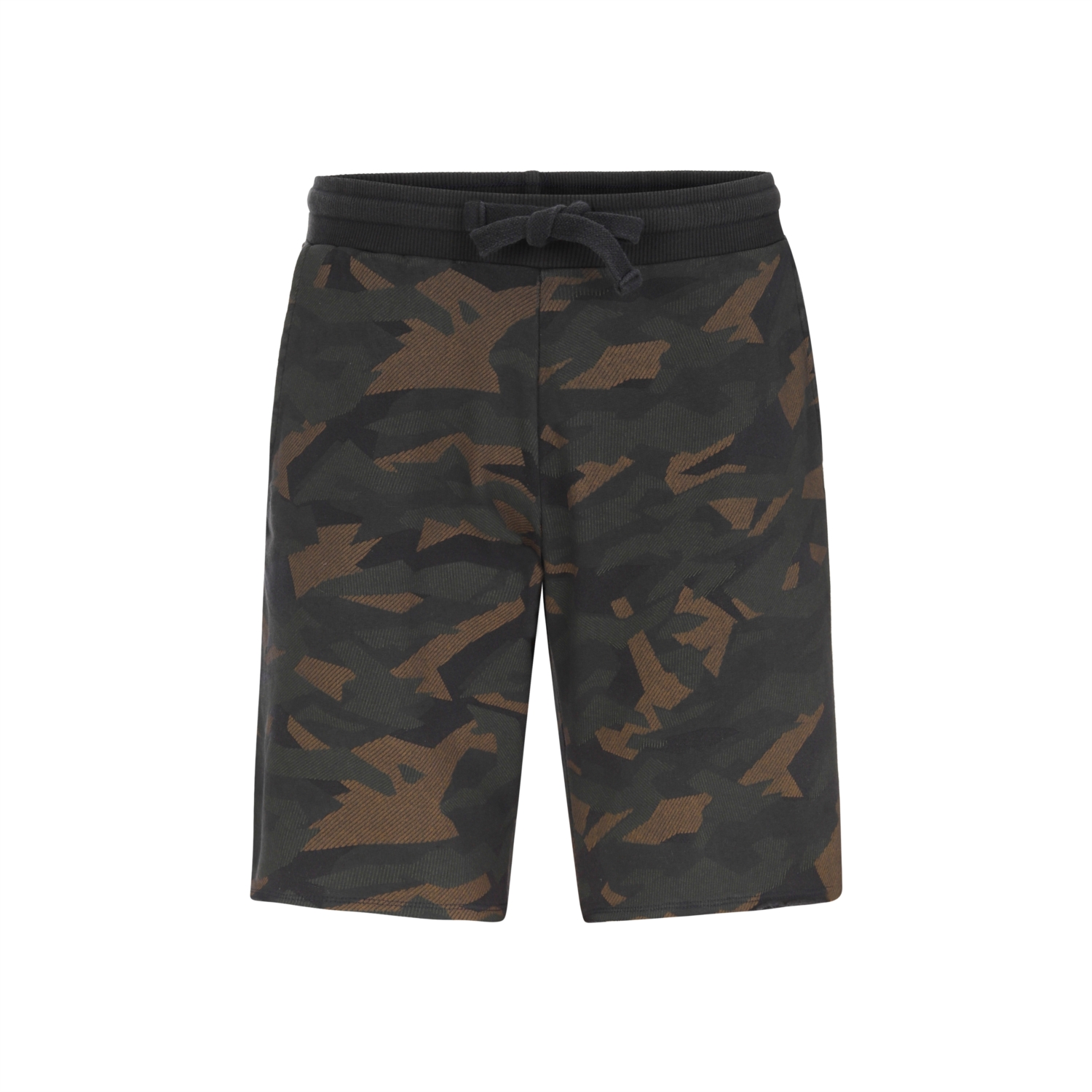 BELİ LASTİKLİ KAMUFLAJ DESENLİ PAMUK ŞORT