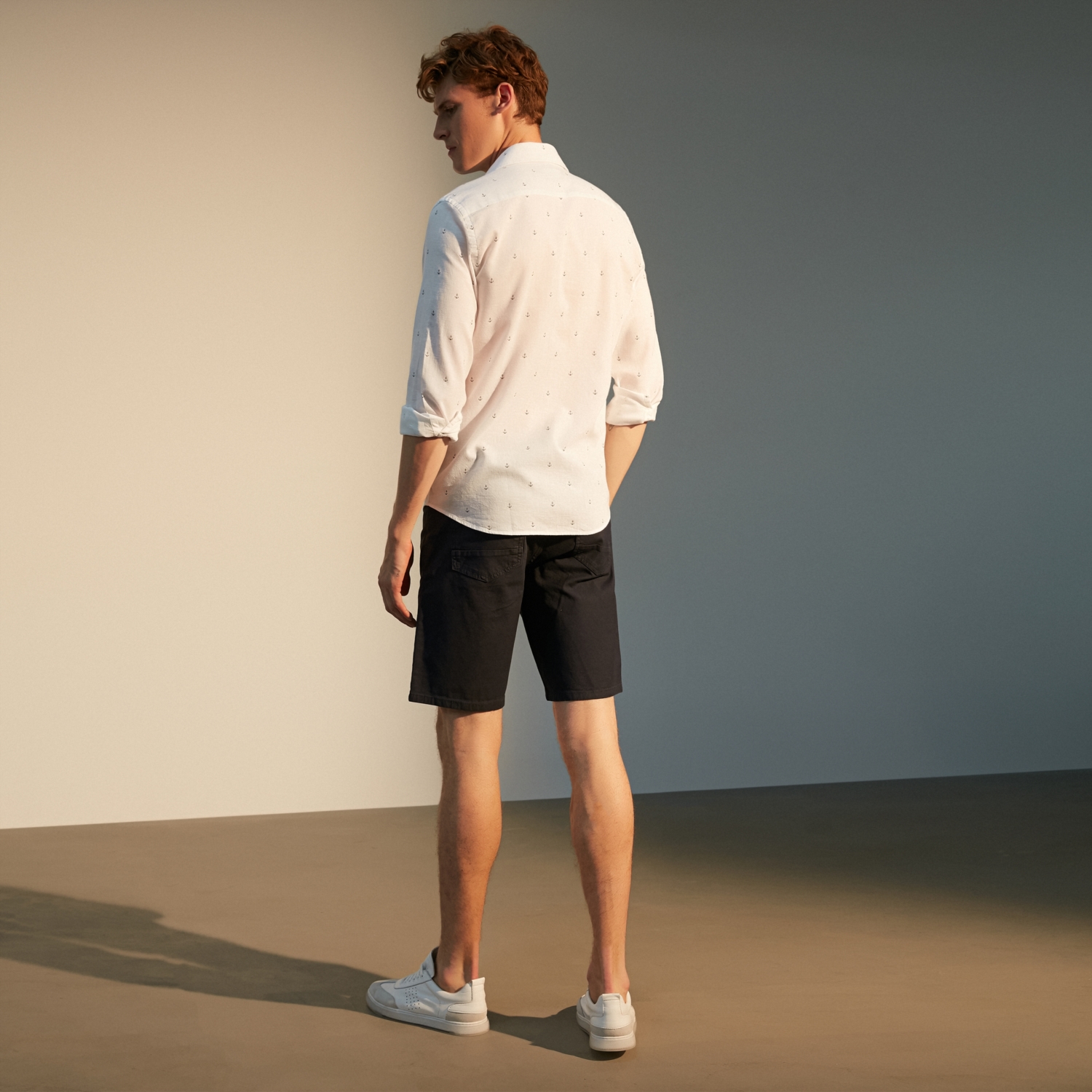 SLIM FIT KETEN GÖMLEK