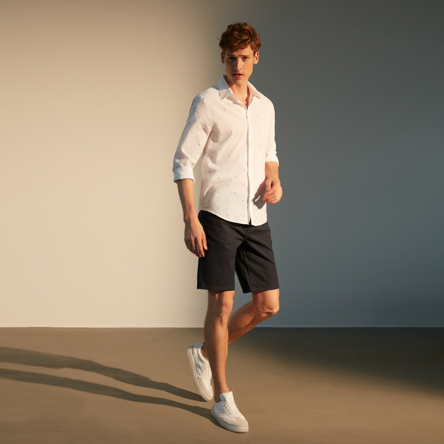 SLIM FIT KETEN GÖMLEK