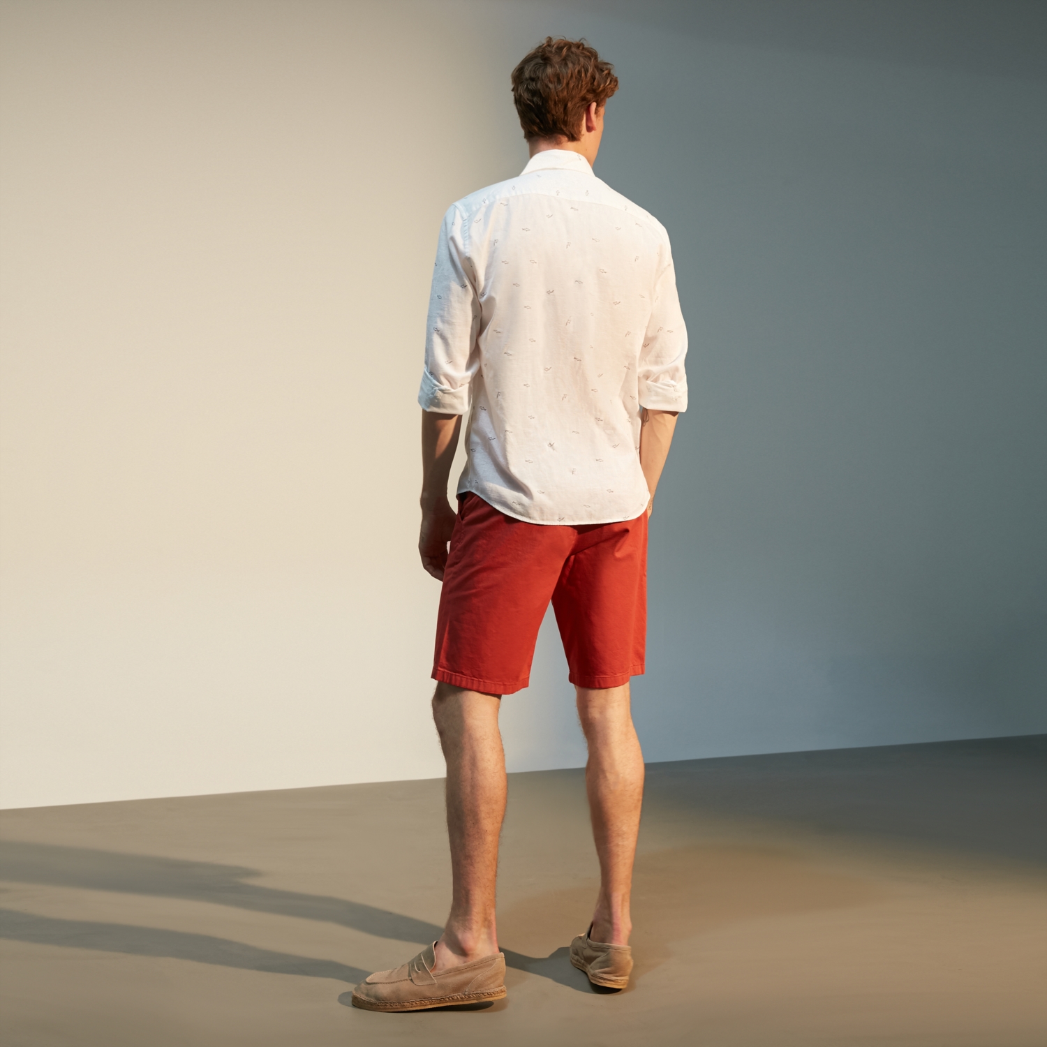 REGULAR KESİM MARİN PAMUK - KETEN GÖMLEK