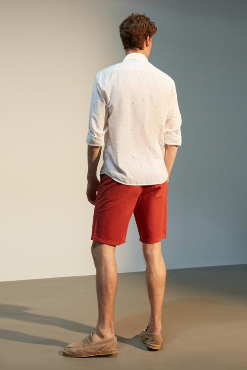  REGULAR KESİM MARİN PAMUK - KETEN GÖMLEK