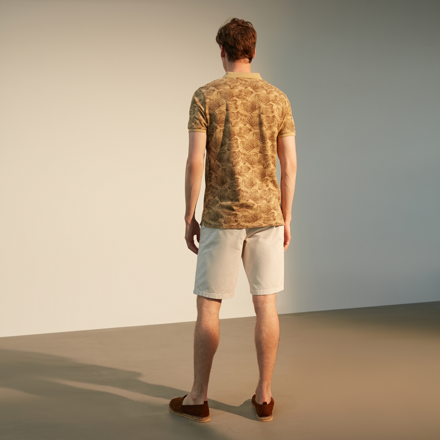 POLO YAKA BASKILI PAMUK T-SHIRT