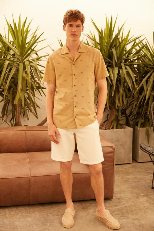  RESORT YAKA PAMUKLU GÖMLEK