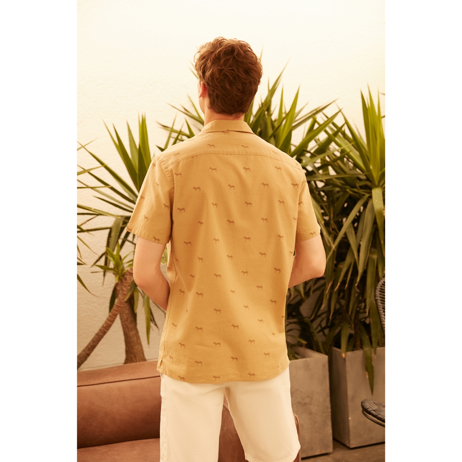 RESORT YAKA PAMUKLU GÖMLEK