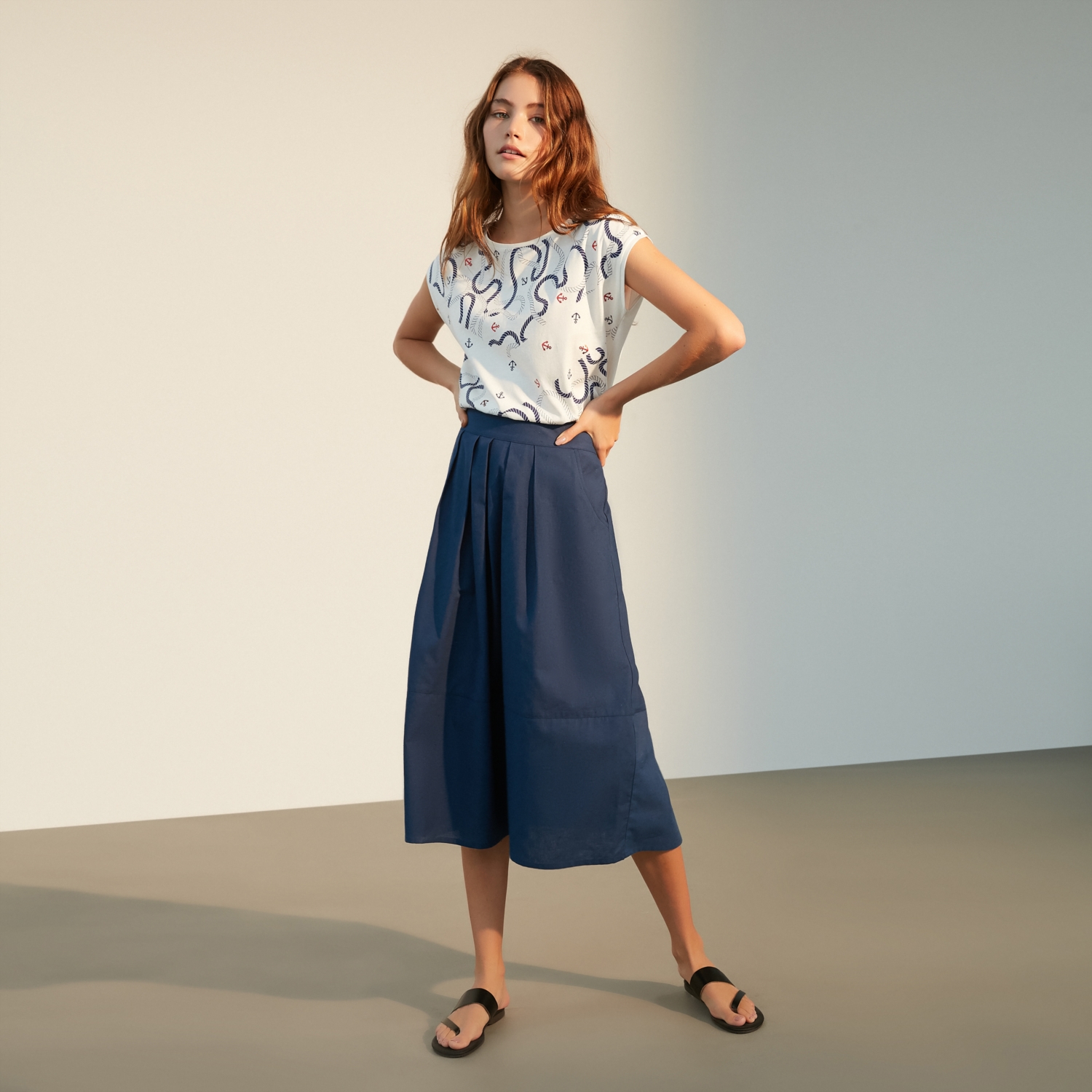 KLOŞ PAMUK MİDİ ETEK