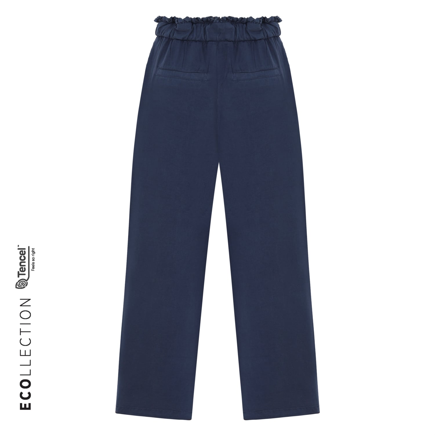 YÜKSEK BEL CROPPED DÜĞMELİ PANTOLON