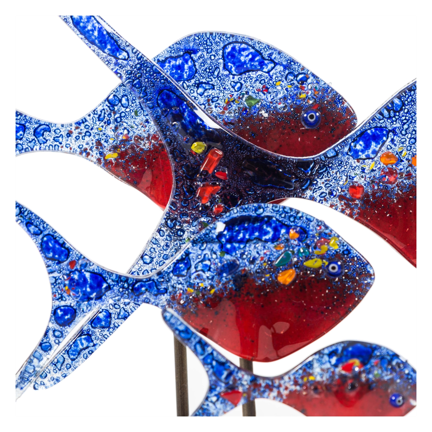 RED FISH 4 LÜ CAM BİBLO