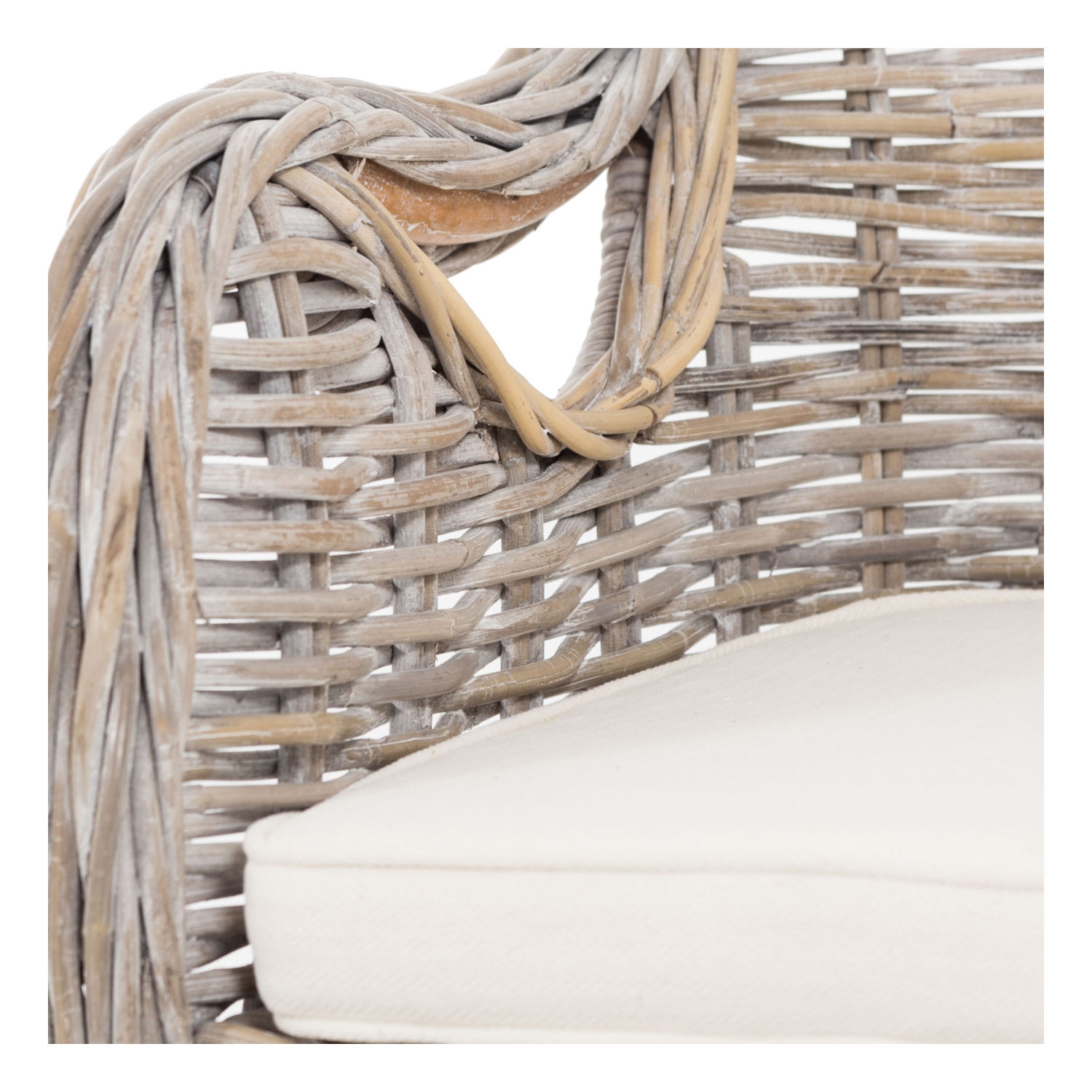 SERRES RATTAN KOLÇAKLI SANDALYE GRİ