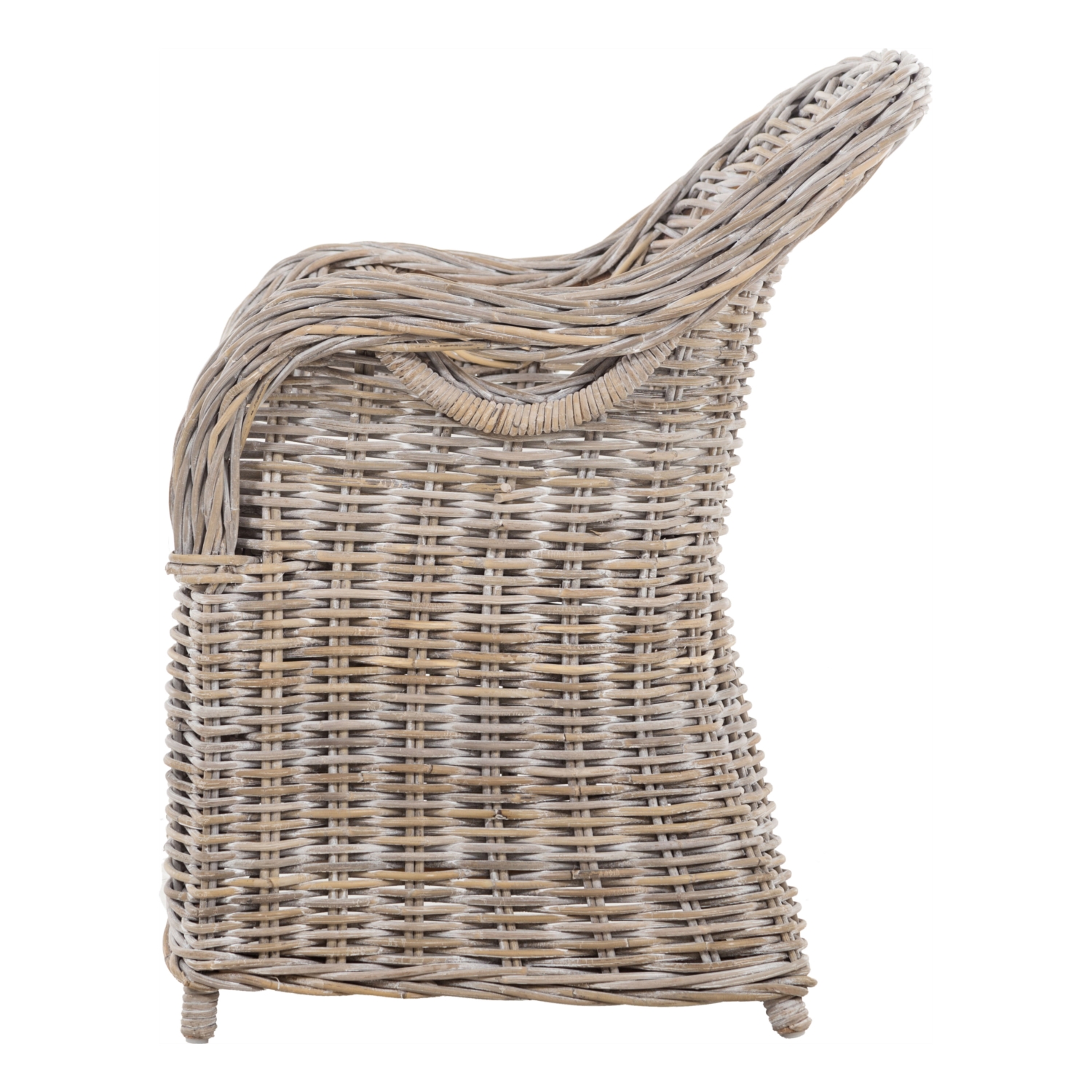 SERRES RATTAN KOLÇAKLI SANDALYE GRİ