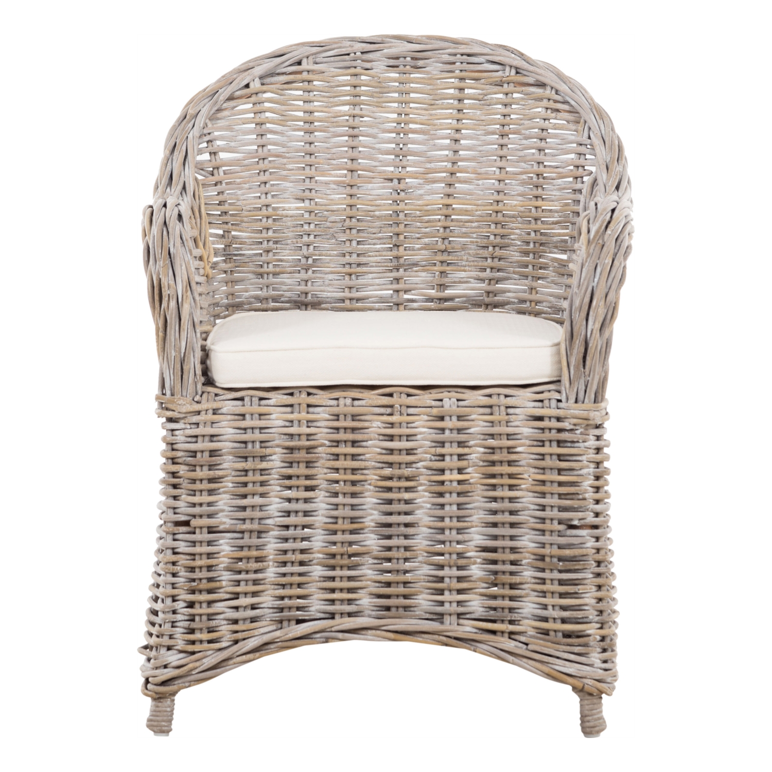 SERRES RATTAN KOLÇAKLI SANDALYE GRİ