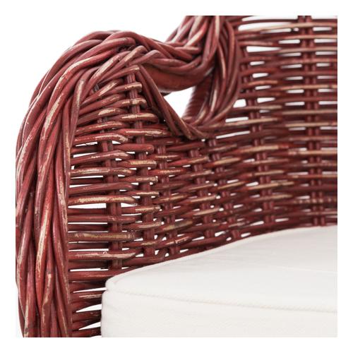  SERRES RATTAN KOLÇAKLI SANDALYE BORDO