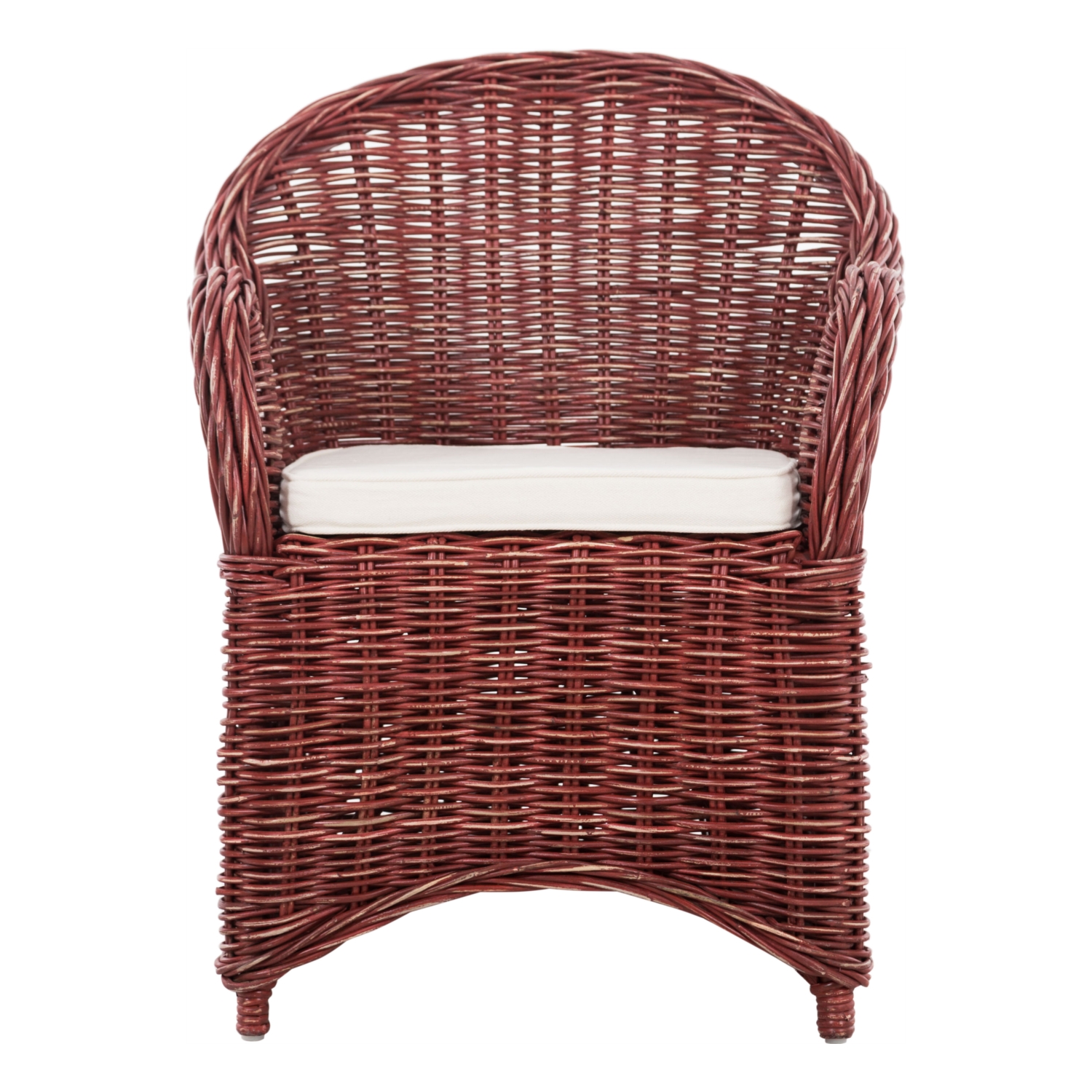 SERRES RATTAN KOLÇAKLI SANDALYE BORDO