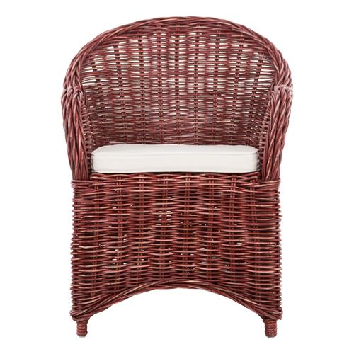  SERRES RATTAN KOLÇAKLI SANDALYE BORDO