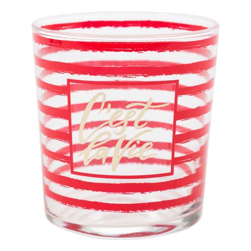  C'EST LA VİE KIRMIZI BARDAK 300ML