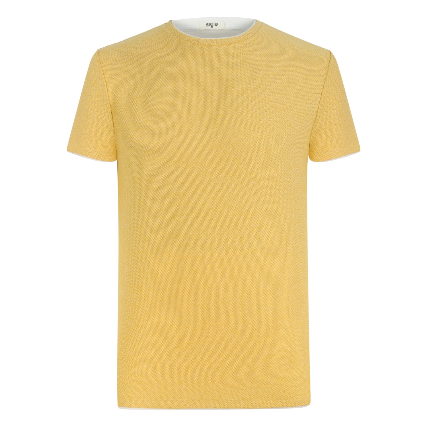 BİSİKLET YAKA ÇİFT RENKLİ KISA KOLLU KAZAK