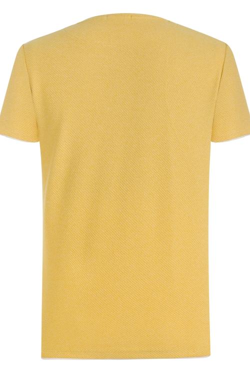  BİSİKLET YAKA ÇİFT RENKLİ KISA KOLLU KAZAK