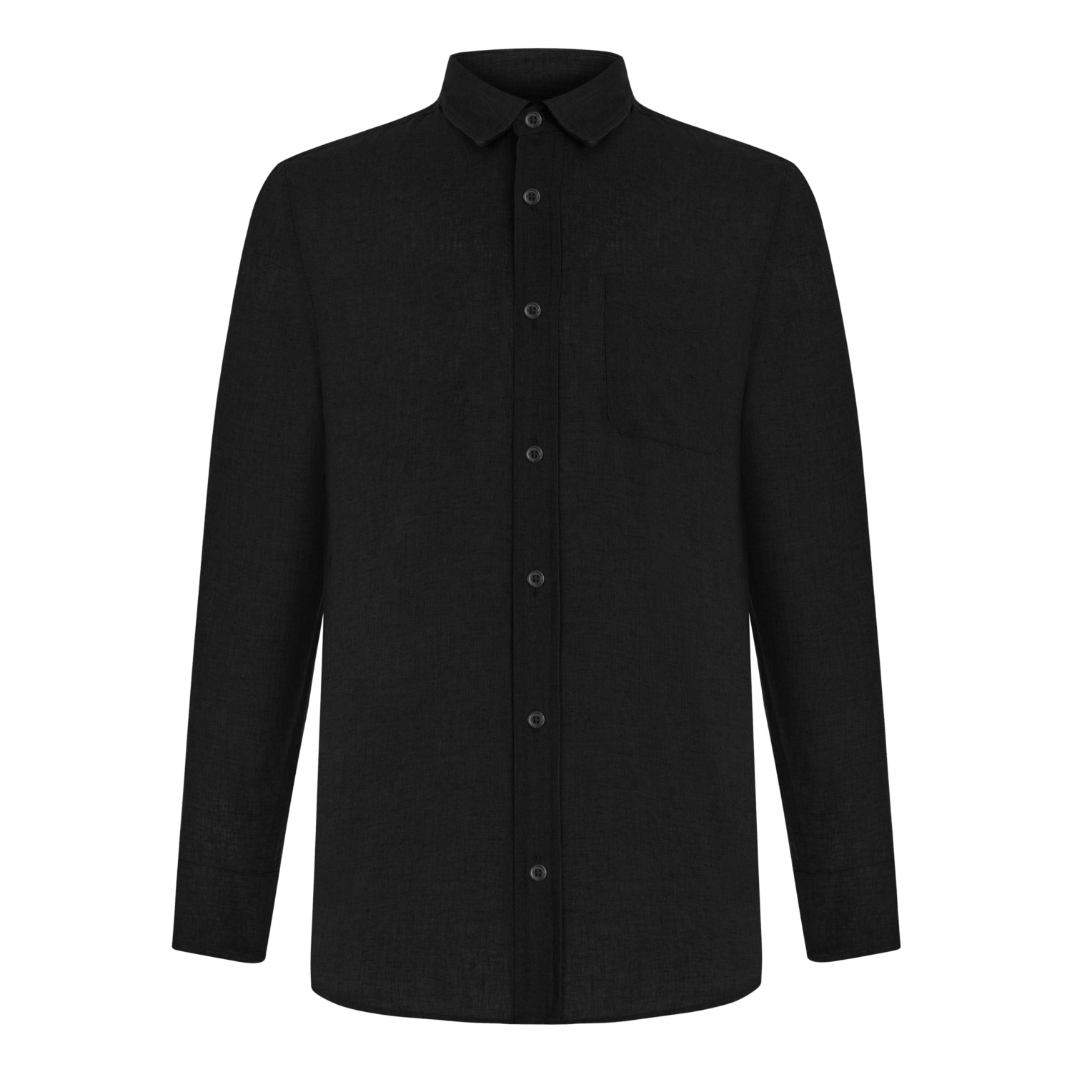 REGULAR FİT KETEN GÖMLEK