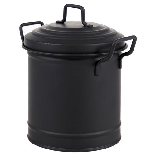  MİNİ ÇÖP KOVASI MAT SİYAH 2 LT