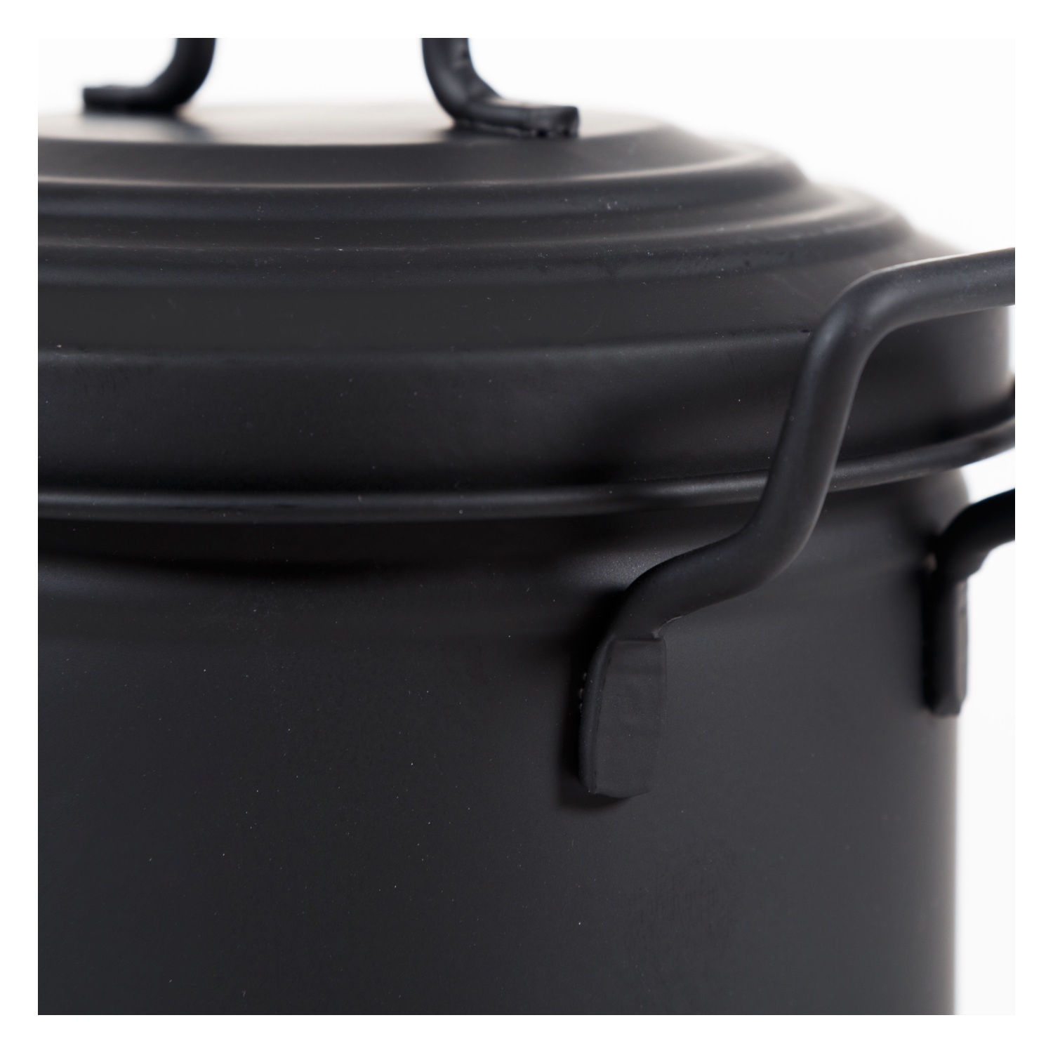 MİNİ ÇÖP KOVASI MAT SİYAH 2 LT